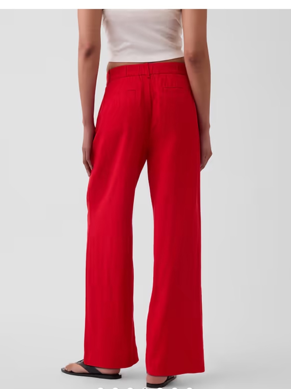 GAP 365 High Rise Linen-Blend Trousers - Picture 4 of 11